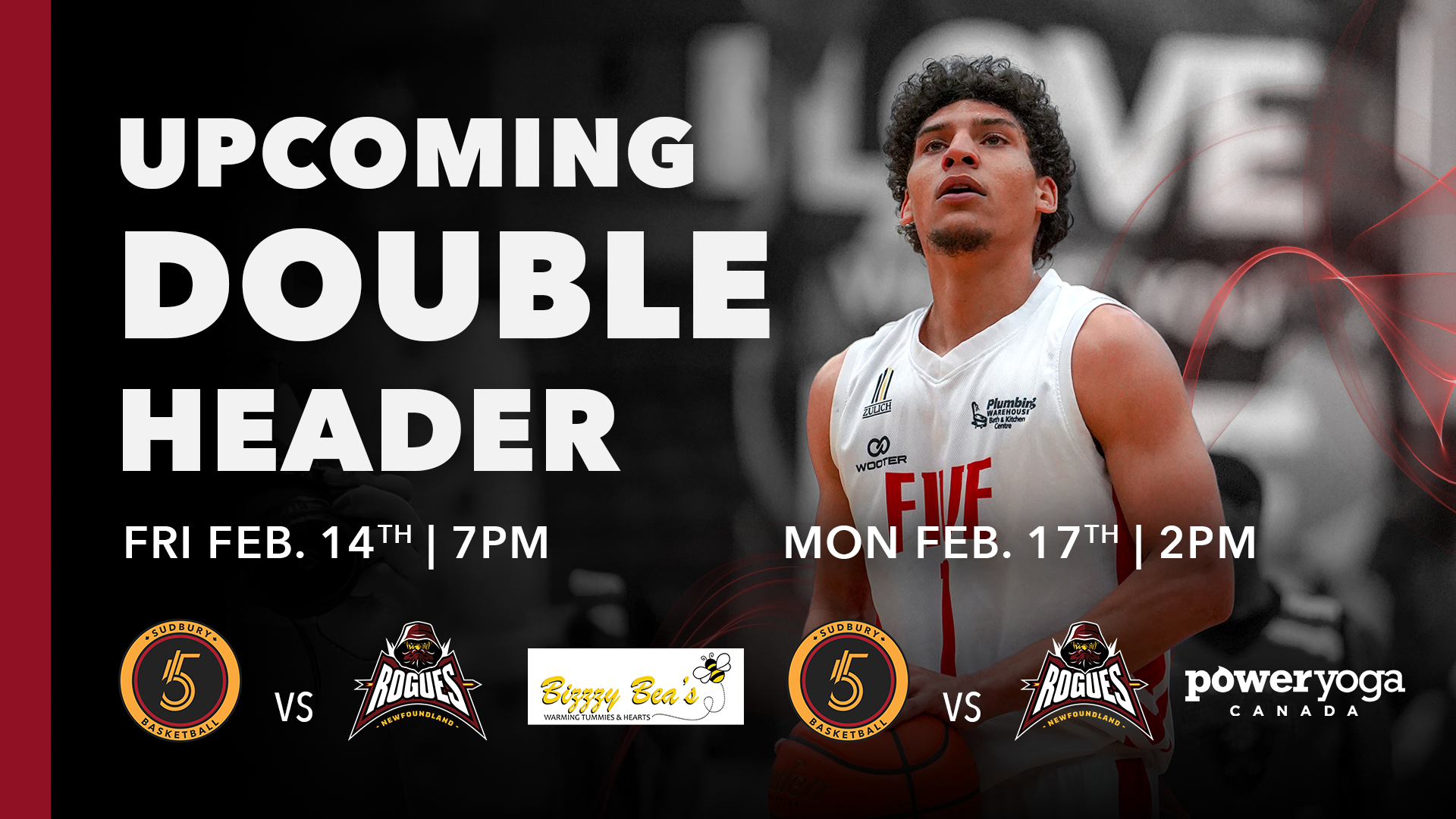 Exciting Weekend Ahead for the Sudbury FIVE with Valentine’s Day & Family Day Games