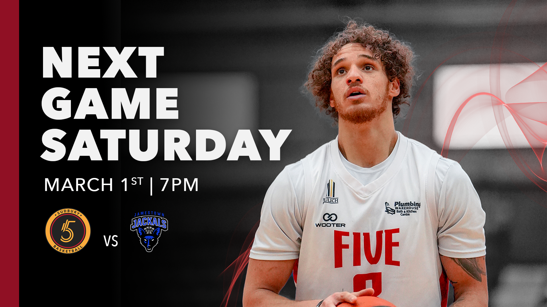 FIVE Host Jamestown Jackals Saturday